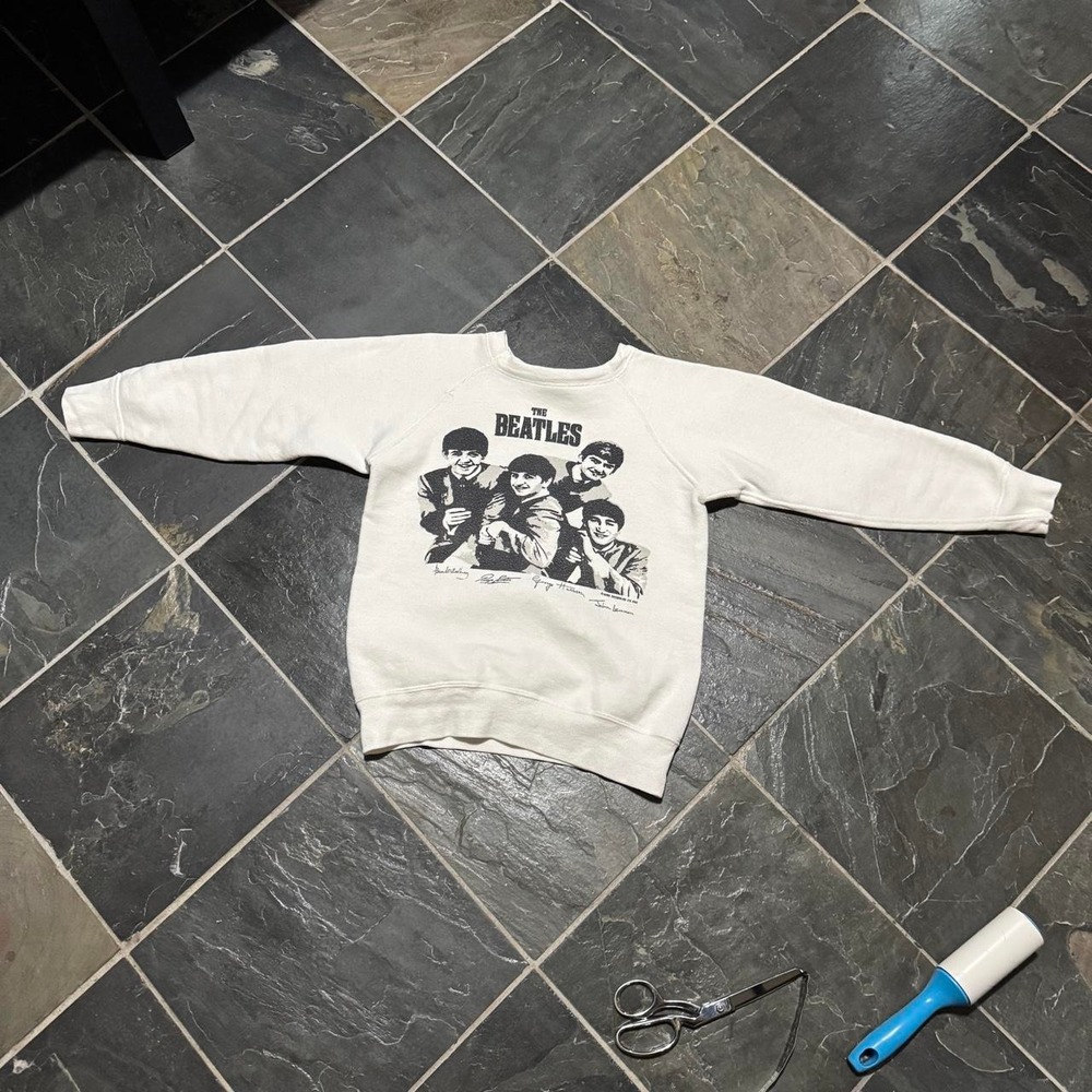 Women's VINTAGE 1963 The Beatles Nems Enterprise Raglan Sweatshirt - XXS - Picture 4 of 8